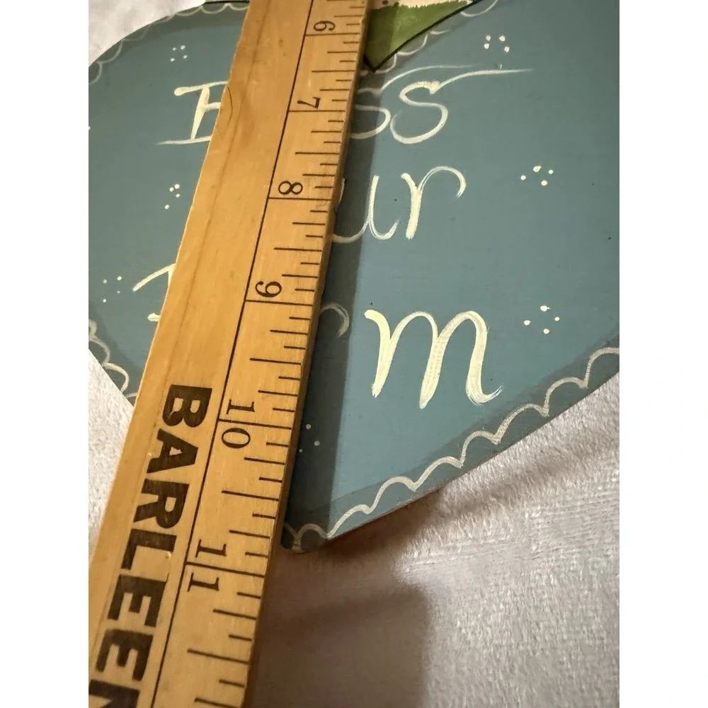 Bless Our Farm Country Decoration Barn Grannycore Vintage Wall Hanging Wooden